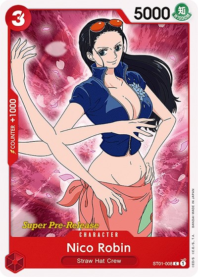 Nico Robin Super Pre-Release Starter Deck 1: Straw Hat Crew C One Piece card — value and price