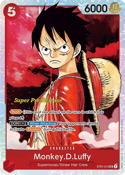 Monkey.D.Luffy (012) card