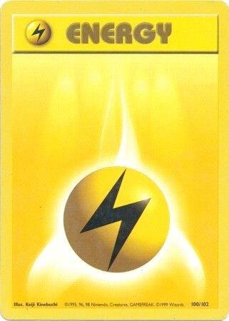 Lightning Energy 100/102 from Base Set