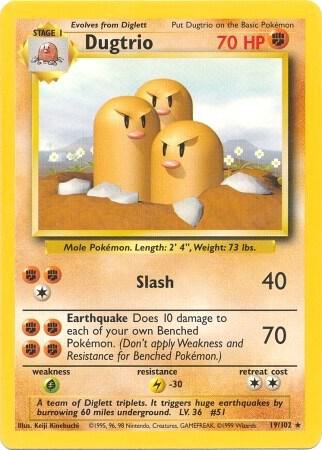 Dugtrio 019/102 from Base Set