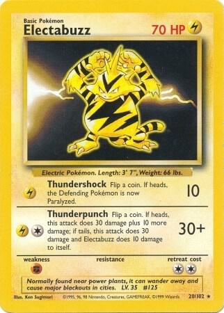 Electabuzz 020/102 from Base Set