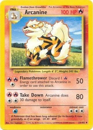 Arcanine 023/102 from Base Set