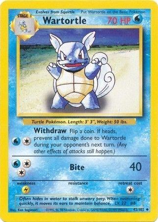 Wartortle 042/102 from Base Set