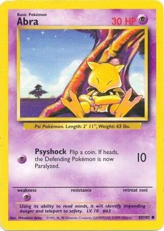 Abra 043/102 from Base Set