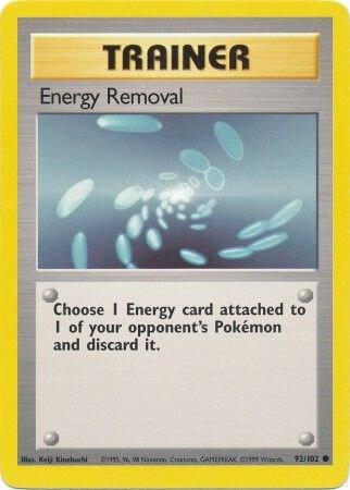 Energy Removal 092/102 from Base Set