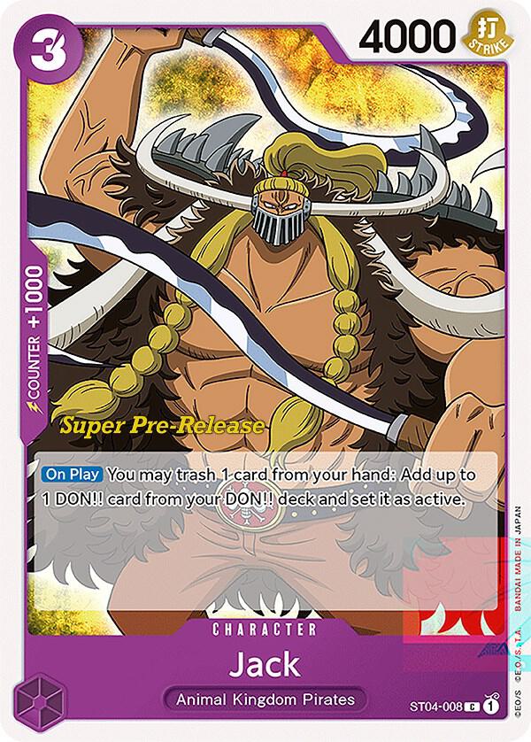 Jack - Super Pre-Release Starter Deck 4: Animal Kingdom Pirates - One Piece  Card Game - TCGplayer.com