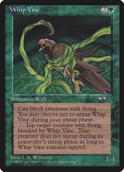 Whip Vine Ensnared Bird