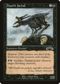 Dauthi Jackal - Exodus - Magic: The Gathering card