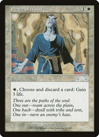 Peace of Mind - Exodus - Magic: The Gathering card