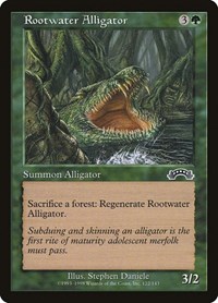 Rootwater Alligator - Exodus - Magic: The Gathering card