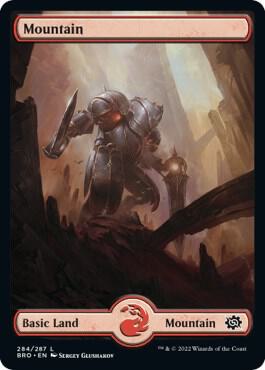 Mountain (284) - Full Art - The Brothers' War - Magic: The