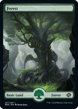 Forest (287) - Full Art - The Brothers' War - Magic: The Gathering