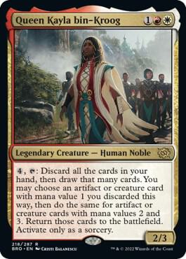 Queen Kayla bin-Kroog - The Brothers' War - Magic: The Gathering