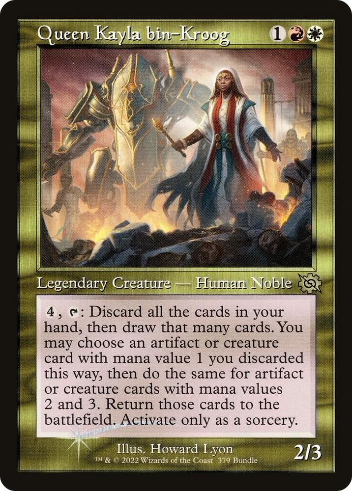 Queen Kayla bin-Kroog (Retro Frame) (BRO Bundle) - Unique and