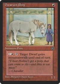 Dwarven Pony - Homelands - Magic: The Gathering card