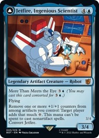 Jetfire, Ingenious Scientist - Universes Beyond: Transformers - Magic: The Gathering card
