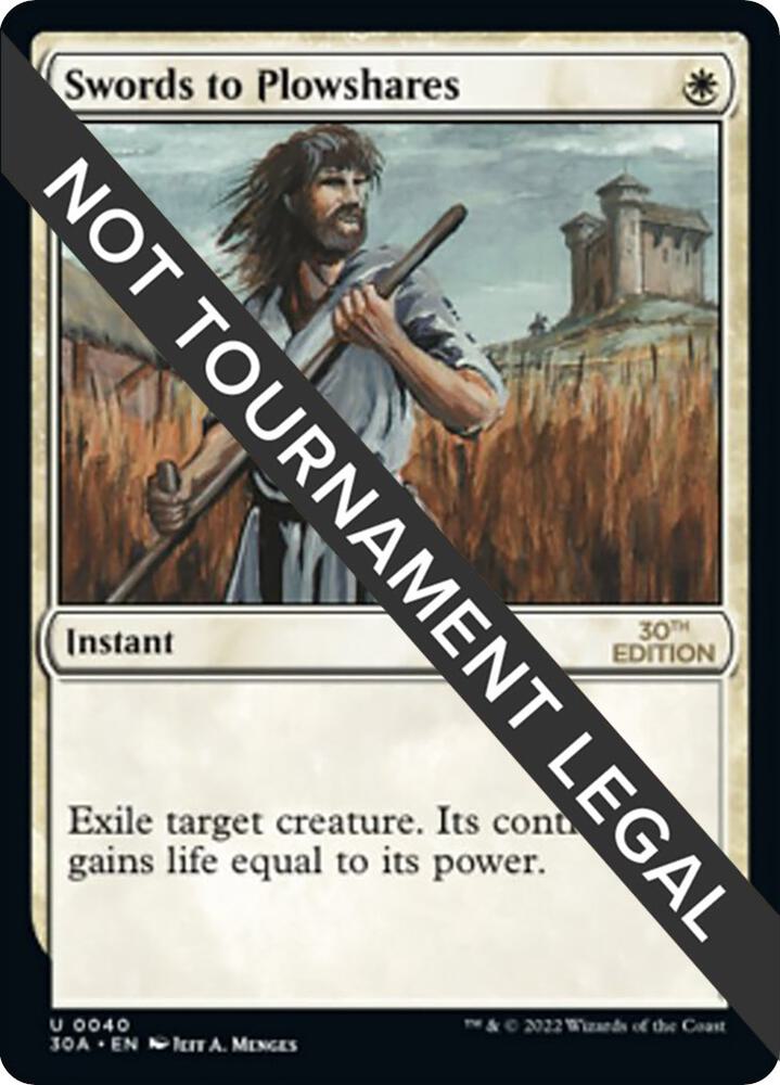 Swords to Plowshares - 30th Anniversary Edition - Magic: The