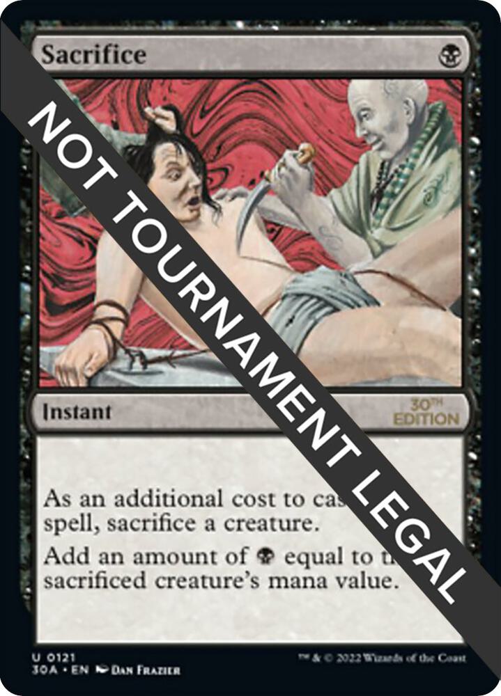●SACRIFICE Sacrifice - 30th Anniversary Edition - Magic: The Gathering