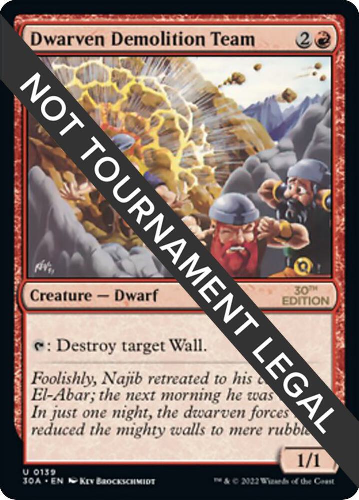 Dwarven Demolition Team - 30th Anniversary Edition - Magic: The ...