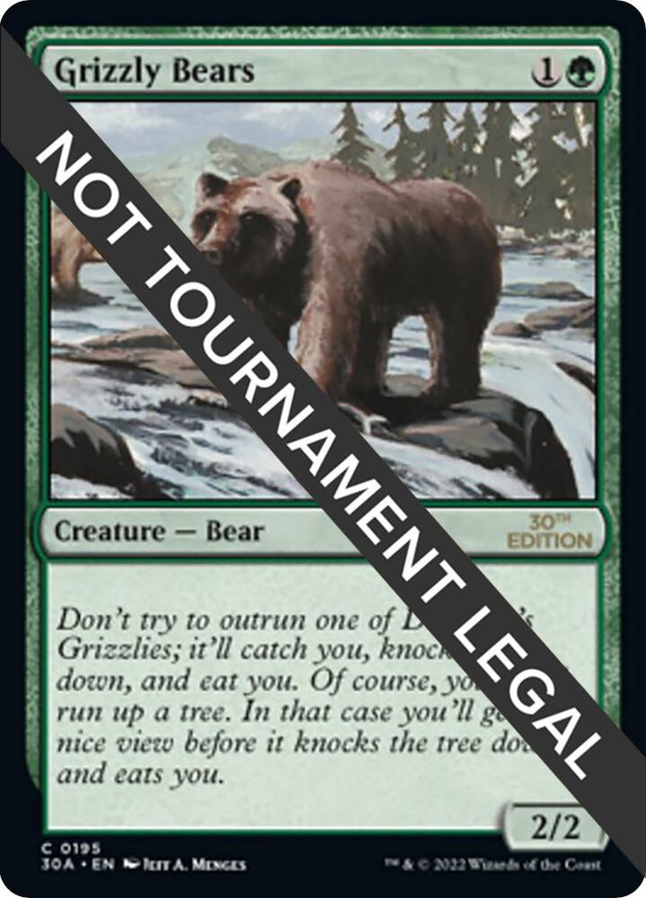 Grizzly Bears - 30th Anniversary Edition - Magic: The Gathering
