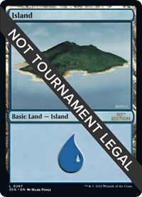 Island (287) - 30th Anniversary Edition - Magic: The Gathering card