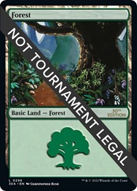 Forest (296) - 30th Anniversary Edition - Magic: The Gathering card