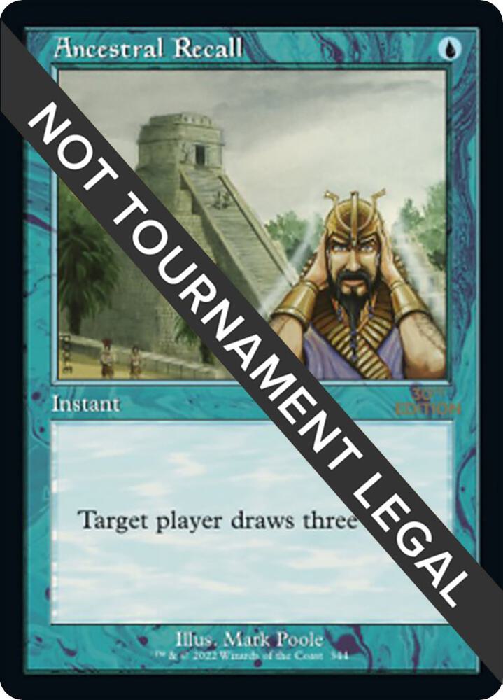 mtg Ancestral Recall 30a 新枠 mtg Ancestral Recall 30a 新枠 Ancestral Recall (Not