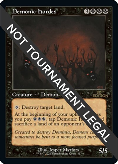 Demonic Hordes (Retro Frame)