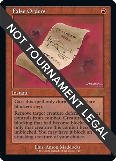 False Orders (Retro Frame)