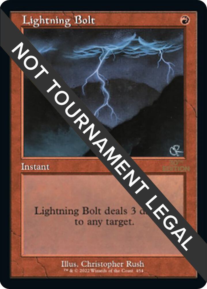 Lightning Bolt (Retro Frame) - 30th Anniversary Edition - Magic