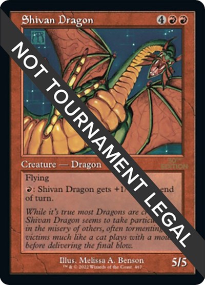 Shivan Dragon (Retro Frame)