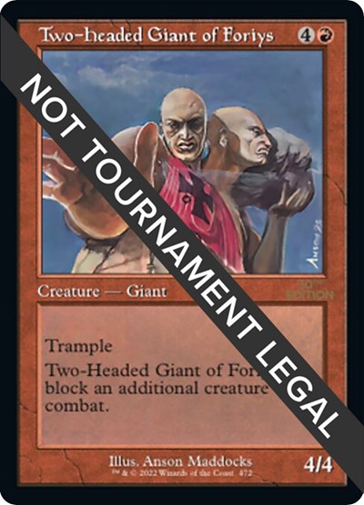 Two-Headed Giant of Foriys (Retro Frame)