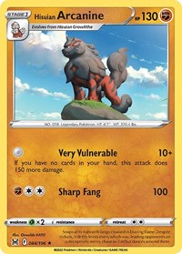 Hisuian Arcanine #084/196 from Deck Exclusives Pokemon card image