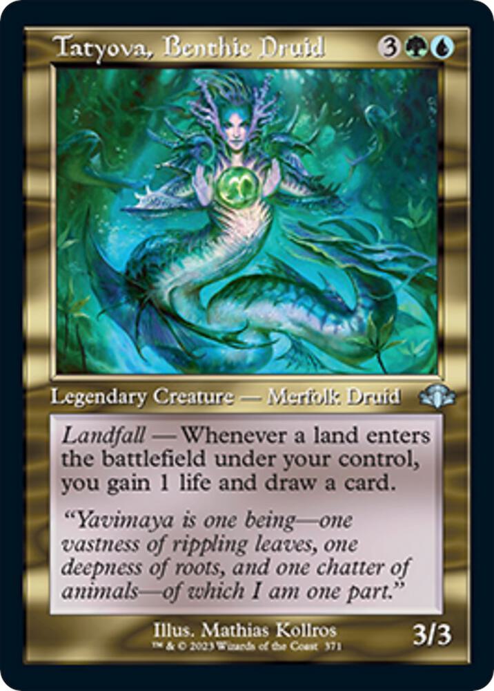 Tatyova, Benthic Druid (Retro Frame) 371 card