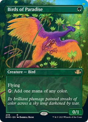 Birds of Paradise (Borderless) - Dominaria Remastered - Magic: The