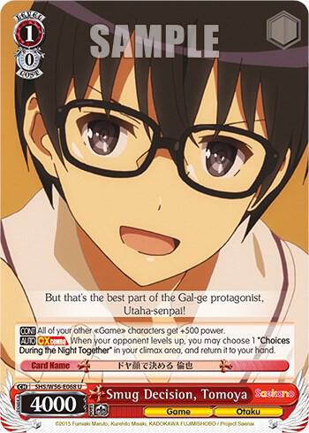 Smug Decision, Tomoya