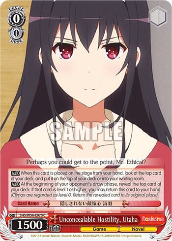 Unconcealable Hostility, Utaha
