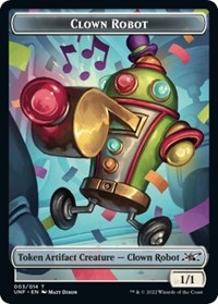 Clown Robot (003) // Balloon Double-sided Token - Unfinity - Magic: The Gathering card