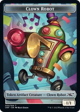 Clown Robot (003) // Food (010) Double-sided Token