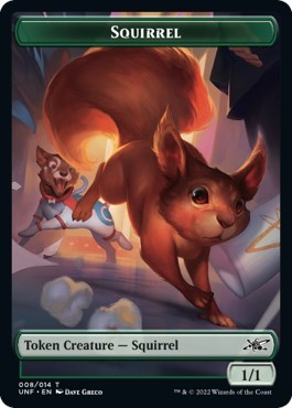 Squirrel // Treasure (012) Double-sided Token