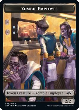 Zombie Employee // Food (010) Double-sided Token - Unfinity