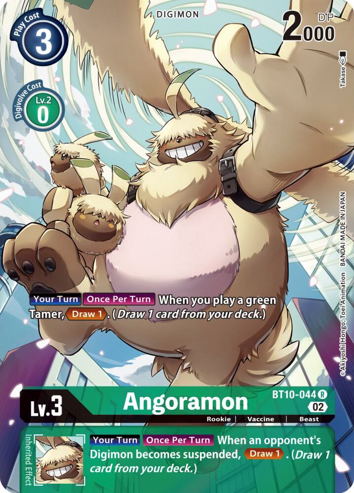 Angoramon Alternate Art digimon card