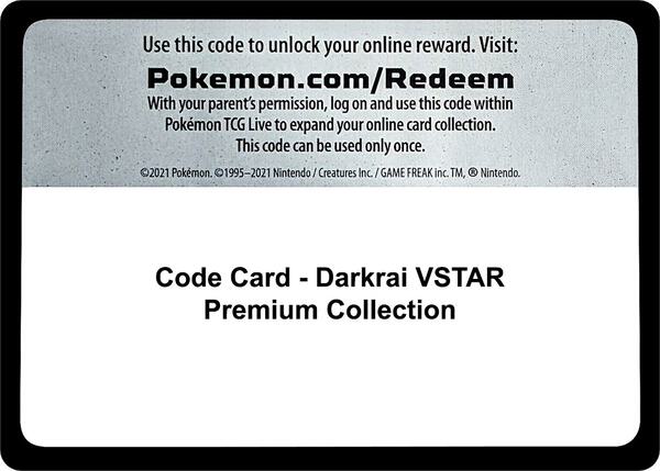 Code Card - Darkrai VSTAR Premium Collection