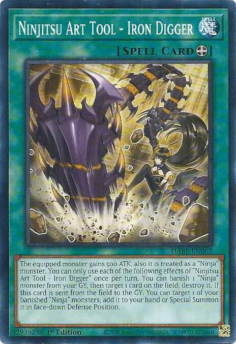 Ninjitsu Art Tool - Iron Digger - Darkwing Blast - YuGiOh