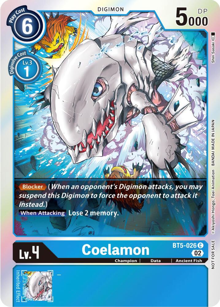 Coelamon (Official Tournament Pack Vol. 7) - Battle of Omni - Digimon Card  Game - TCGplayer.com