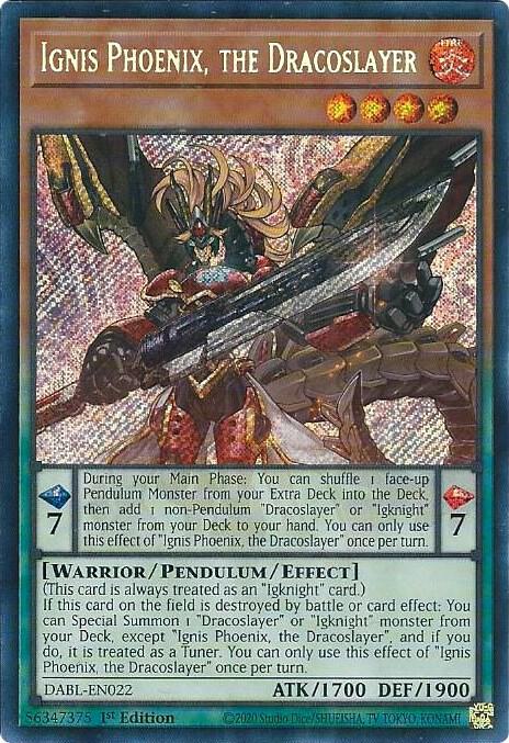 遊戯王OCG Ignis Phoenix, the Dracoslayer - Darkwing Blast - YuGiOh