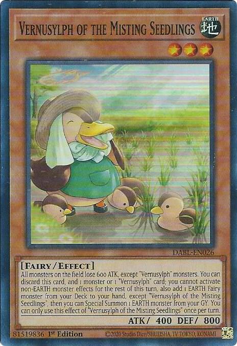 Vernusylph of the Misting Seedlings - Darkwing Blast - YuGiOh