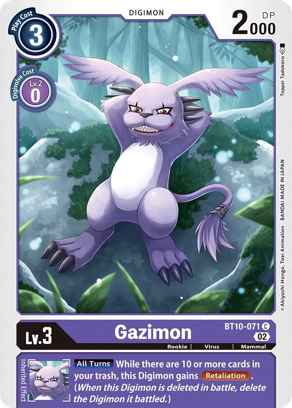 gazimon digimon card Digimon TCG main image 1