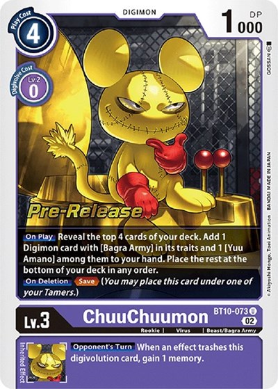 ChuuChuumon Xros Encounter Pre-Release Cards card price