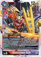 Shoutmon X5B - Xros Encounter Pre-Release Cards - Digimon Card